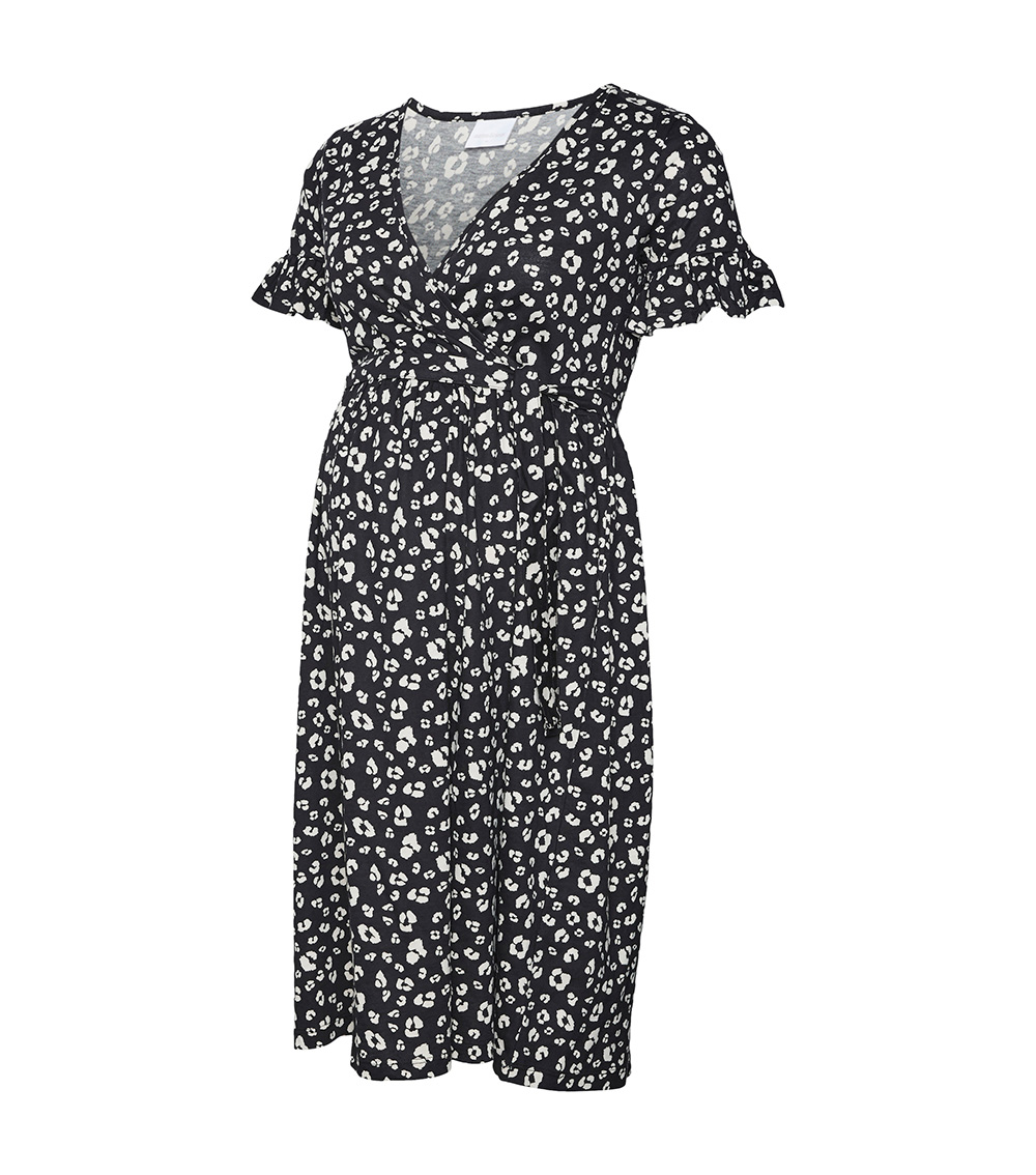 MAMALICIOUS Leopard Print Maternity Dress