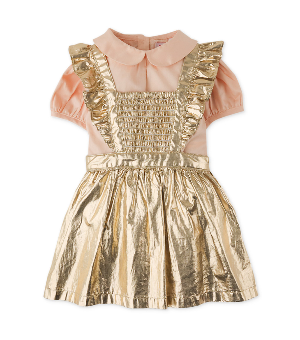 GINGERSNAPS Metallic Smocked Dress