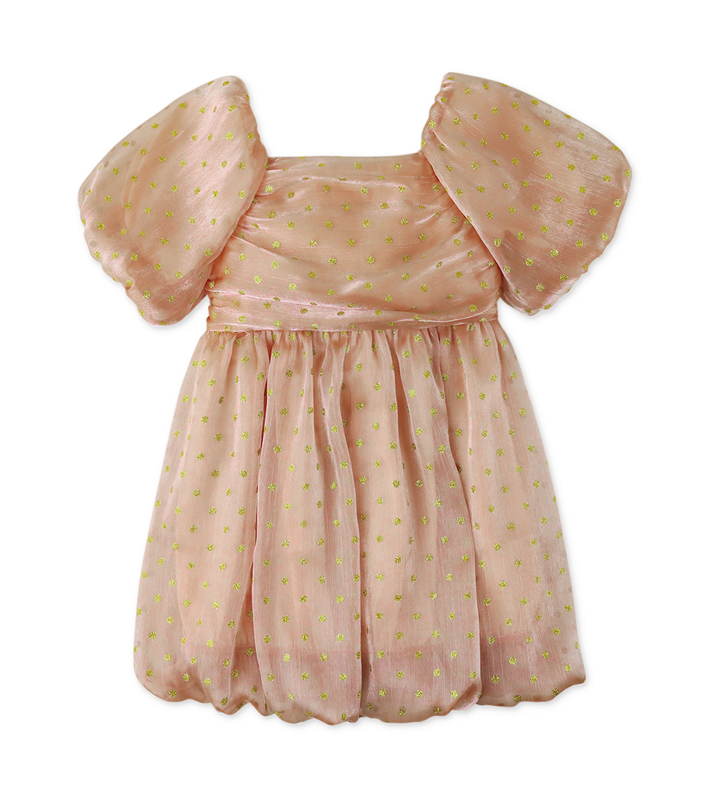 GINGERSNAPS Pink Polka Dots Dress