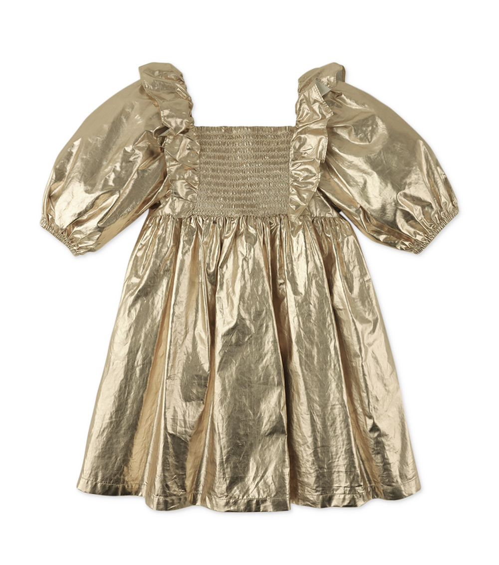 GINGERSNAPS Smocked Metallic Dress