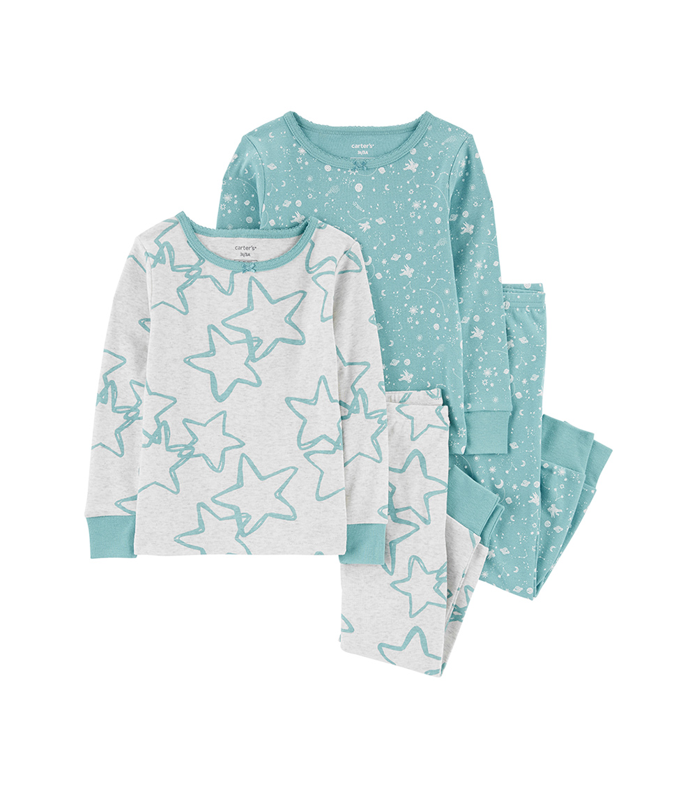CARTER'S Star Print 4-Piece Pyjama Set