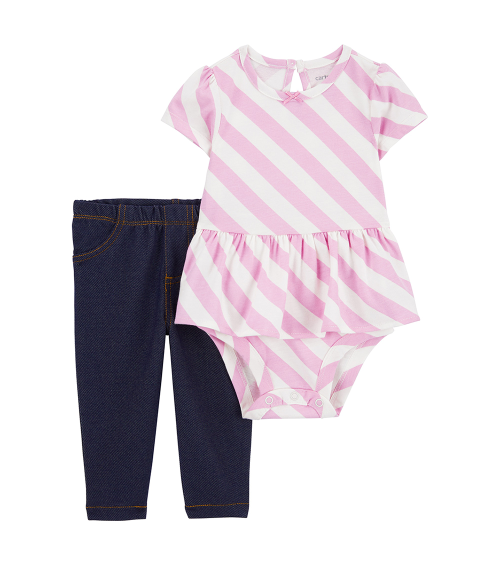 CARTER'S Stripe 2-Piece Set - Pink