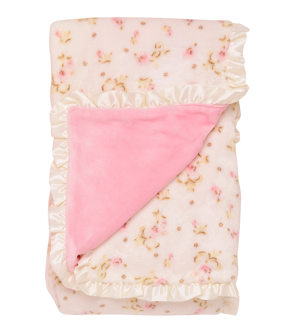 LITTLE ME Floral Reversible Blanket