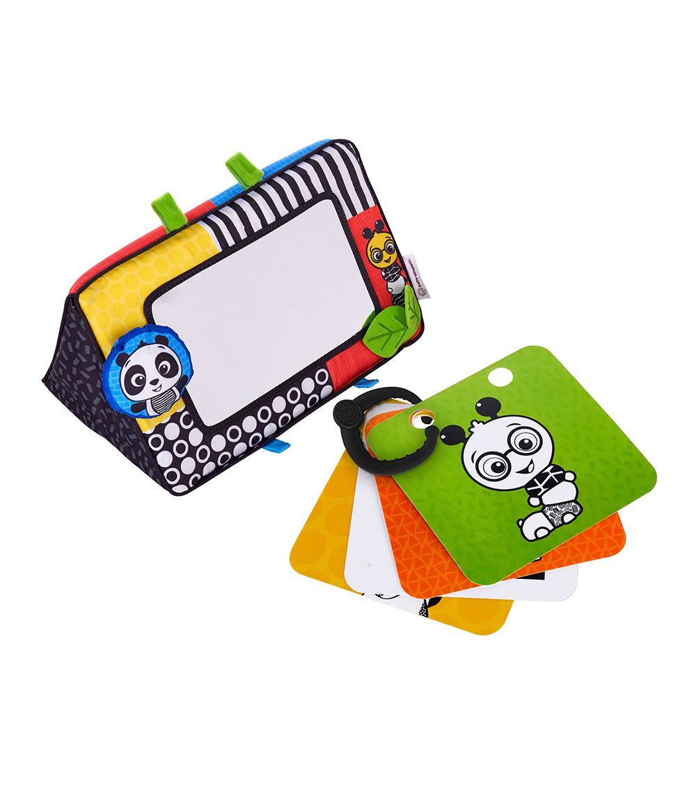 BABY EINSTEIN Flip For Art High Contrast Floor Mirror with Activity Cards
