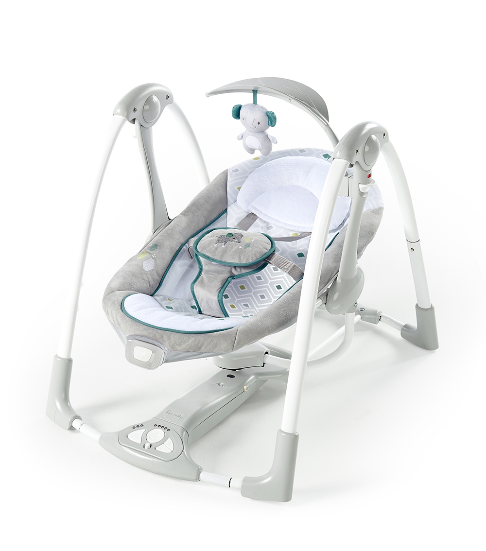 INGENUITY ConvertMe Swing-2-Seat Portable Swing - Nash
