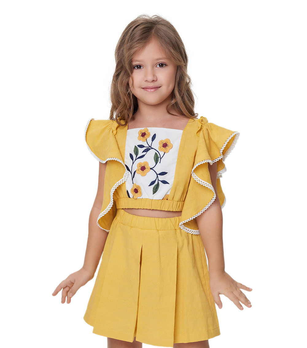 CHOUPETTE Voluminous-Sleeves Embroidered Top