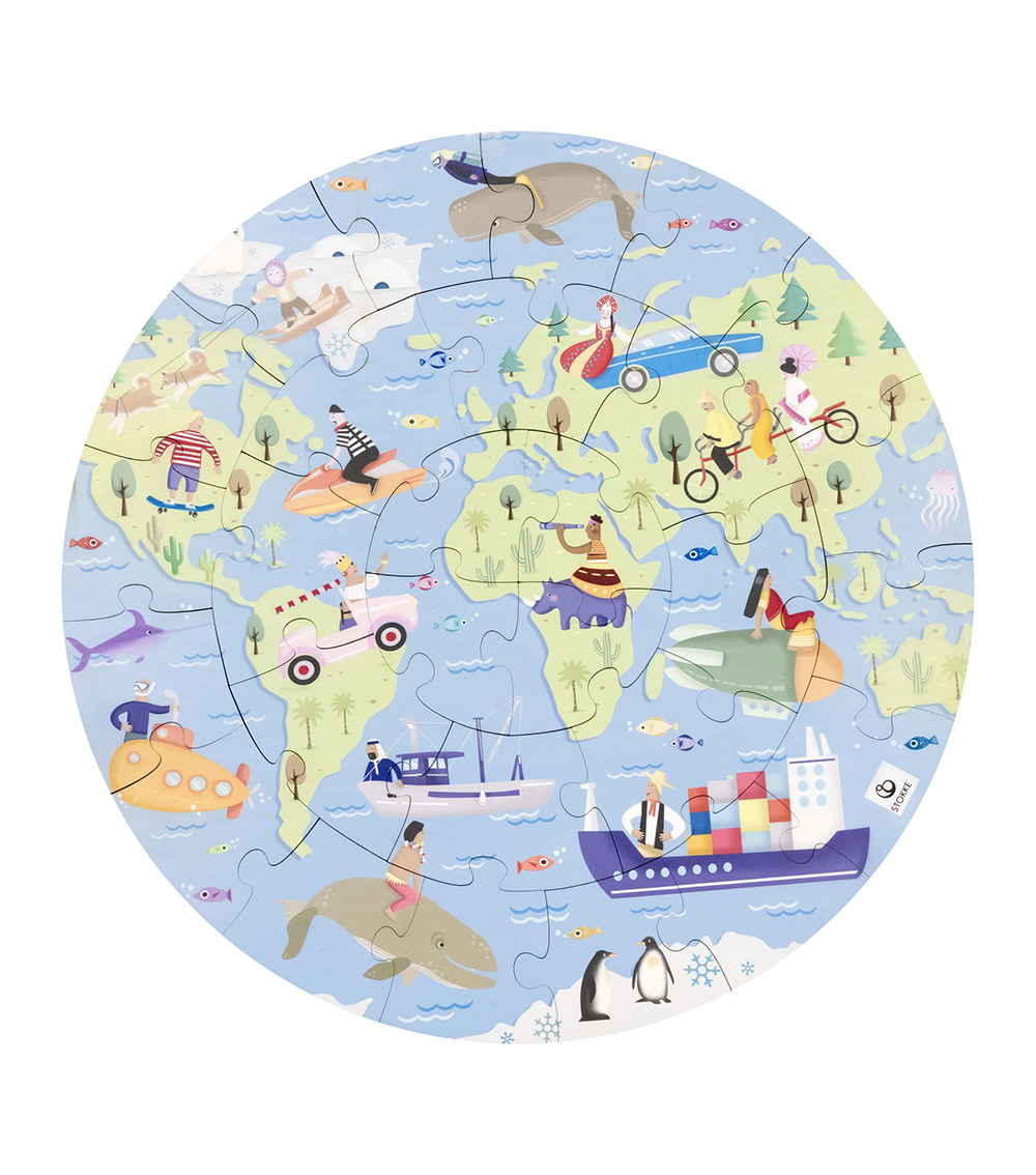 Stokke Mutable Puzzle V2 Around The World Green