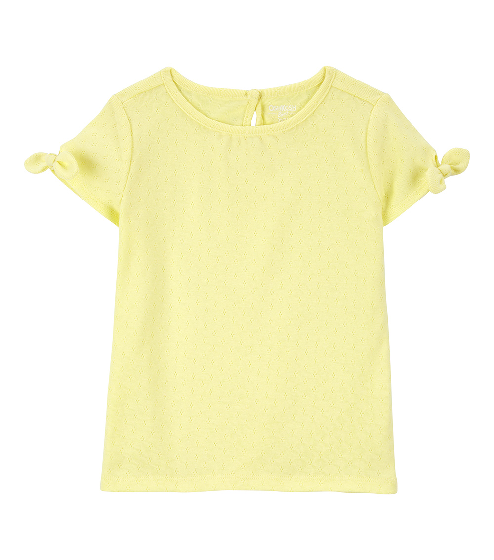Carter's Toddler Girls Pointelle Top, Yellow