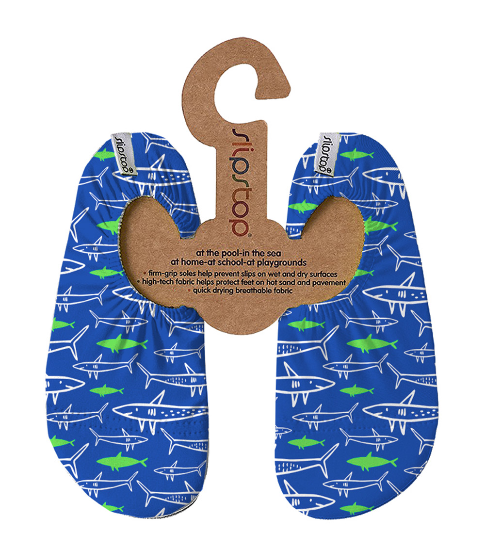 SLIPSTOP Shark Printed Slip-On Shoes