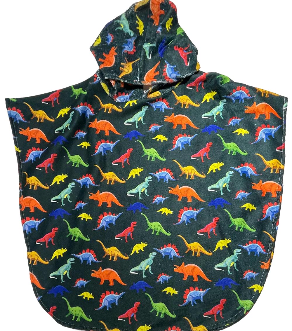 SLIPSTOP Dino Printed Poncho Towel