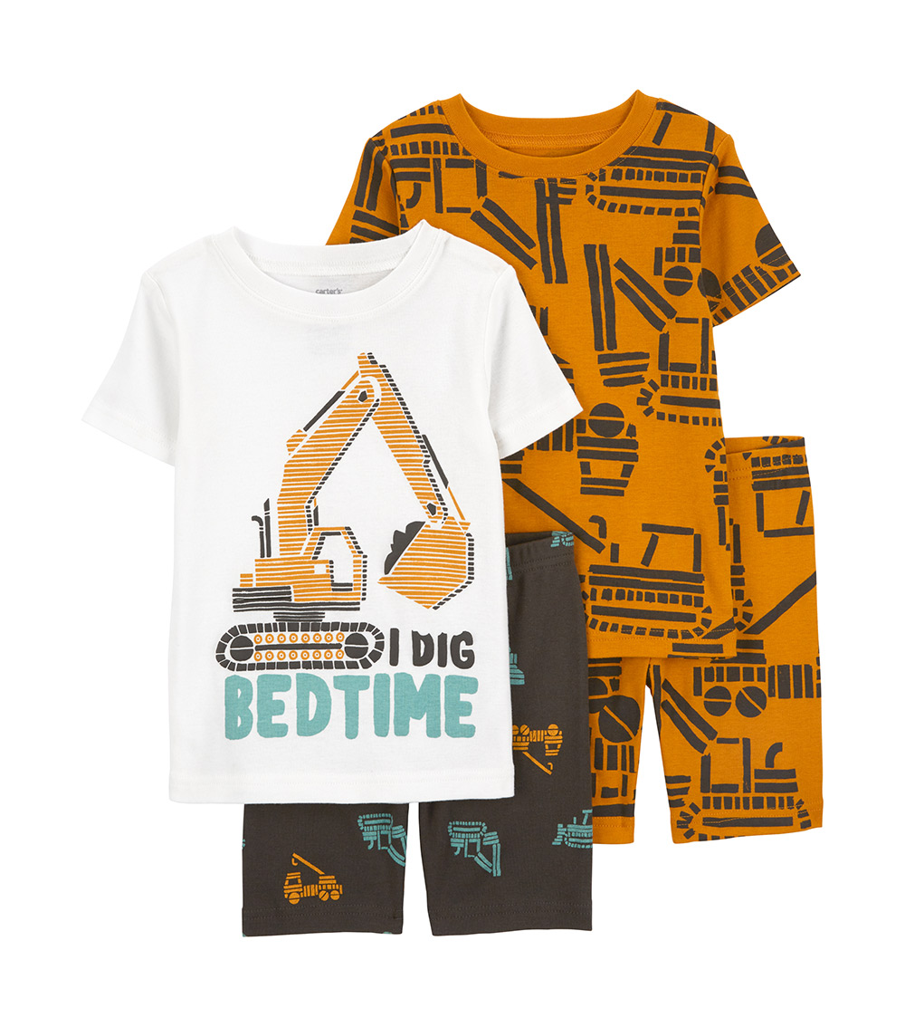 CARTER'S 4-Piece Construction Printed Pyjama Set