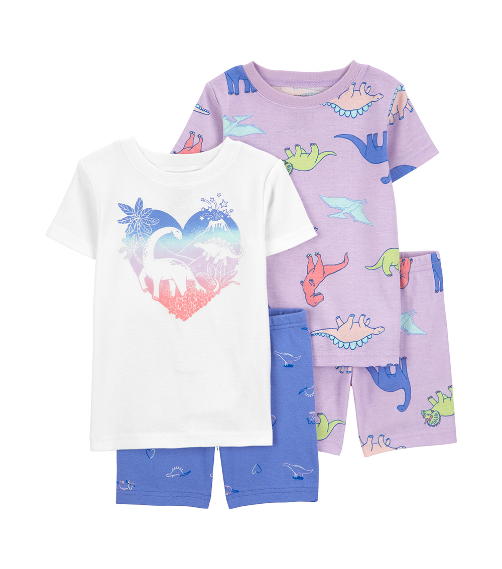 CARTER'S 4-Piece Dinosaur Printed Pyjama Set