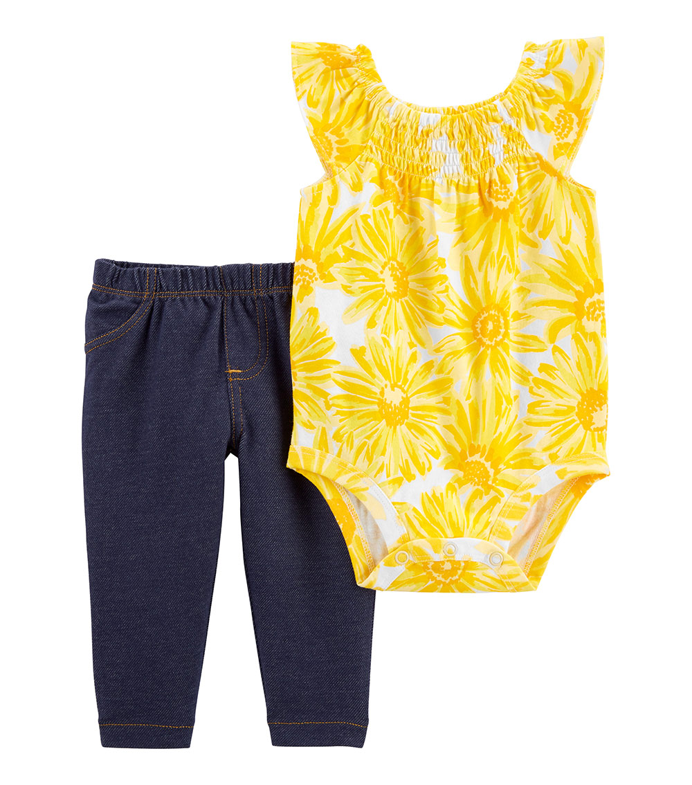 Carter's 2-Piece Floral Bodysuit and Pants Set