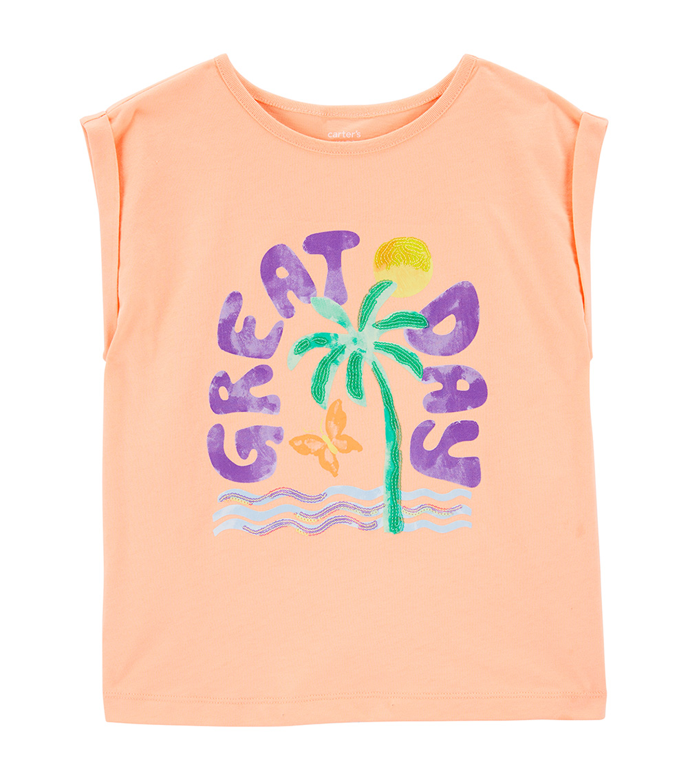 Carter's Palm Tree Printed Knit Tee