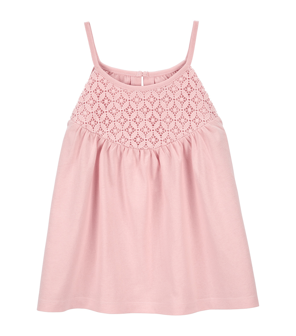 Carter's Crochet-Detailed Sleeveless Top