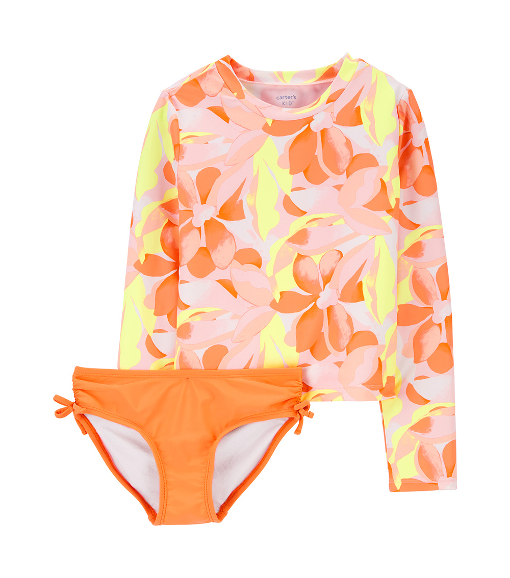 Carter's 2-Piece Floral Printed Rashguard and Bottoms Set