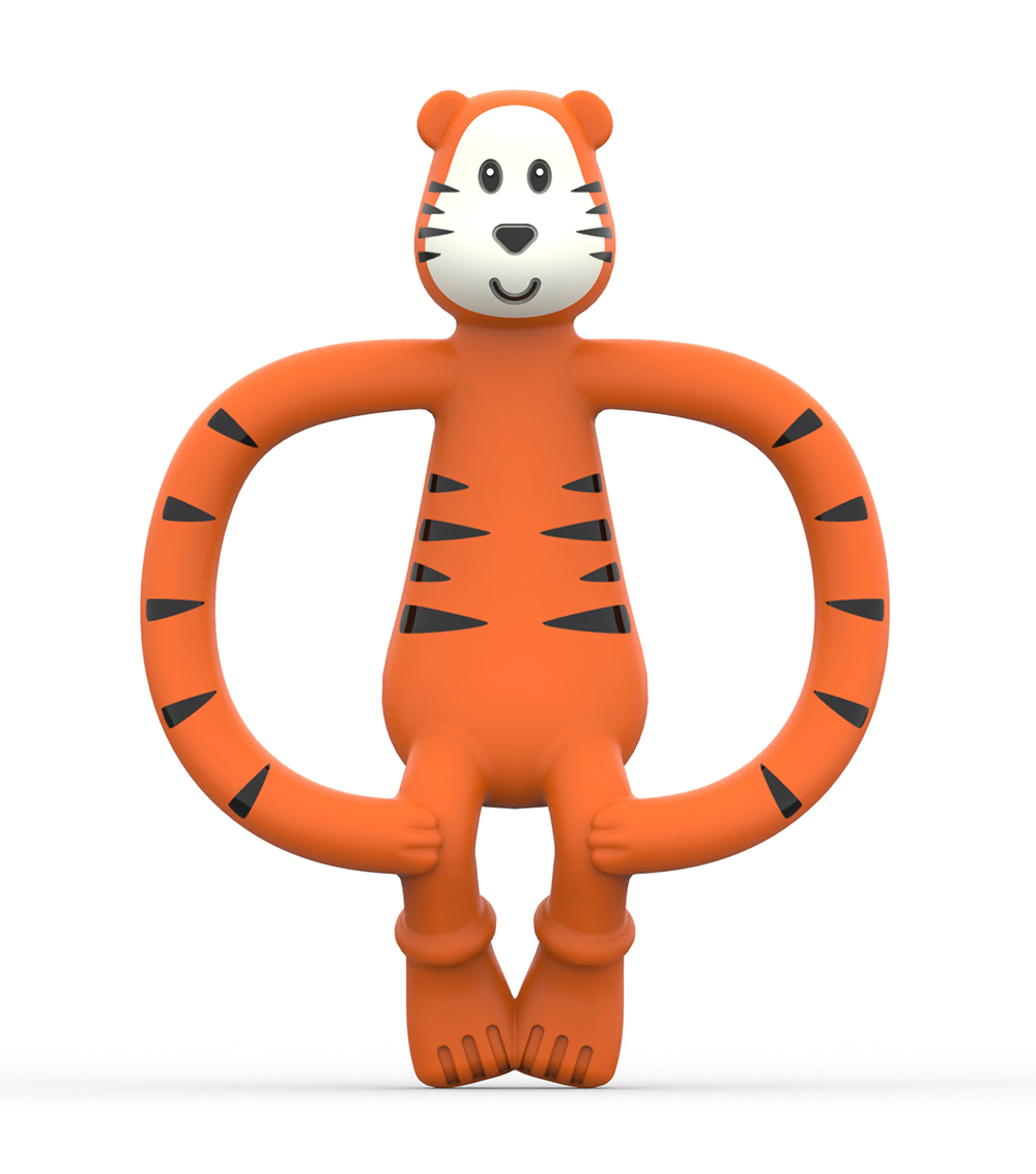 MATCHSTICK MONKEY Animal Teether Toy - Teddy Tiger