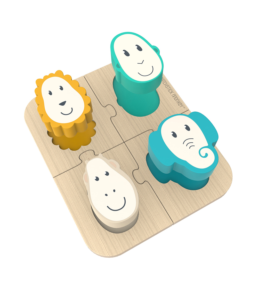 MATCHSTICK MONKEY Playtime Puzzle Game Toy