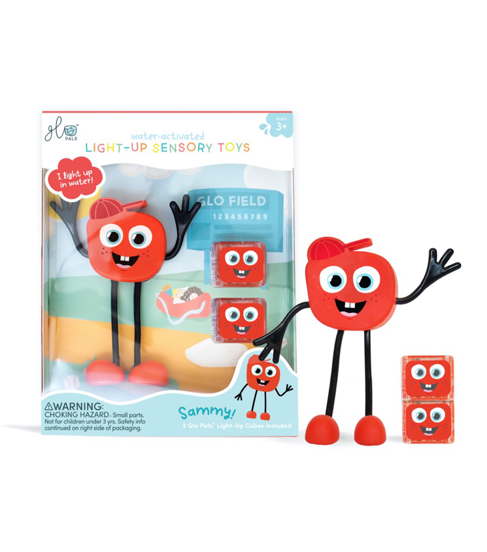 GLO PALS Character and Light Up Bath Toy - Red Toy