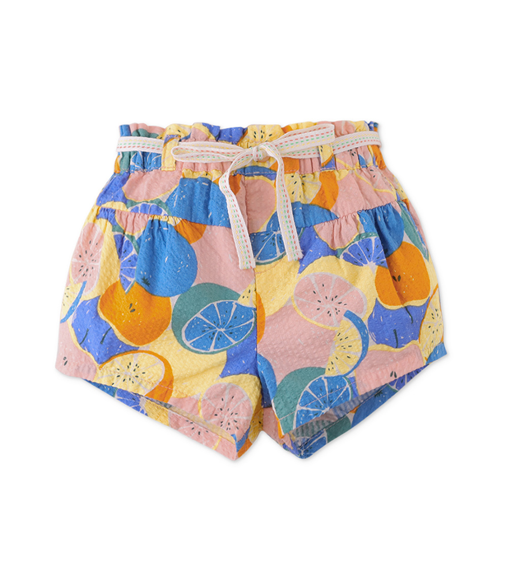 GINGERSNAPS Orange Printed Belted Shorts