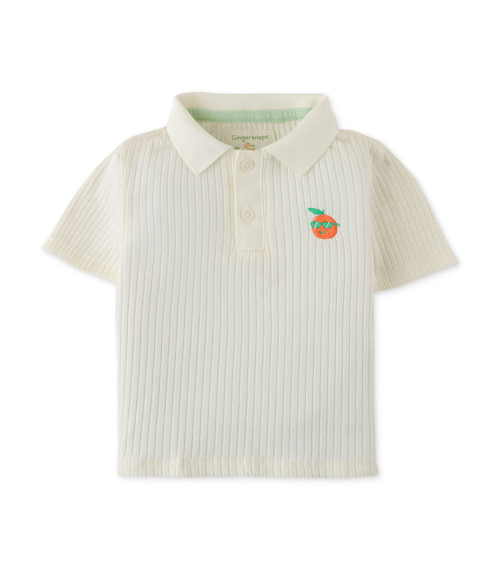 GINGERSNAPS Rib Knit Polo