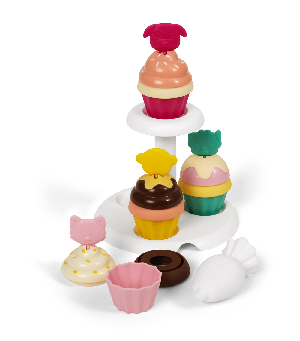 SKIP HOP Zoo Sort And Stack Cupcakes Toy