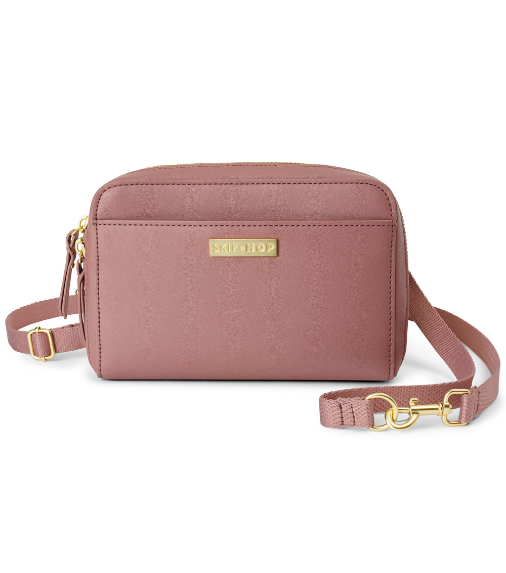SKIP HOP Greenwich Convertible Hip Pack Dusty Rose