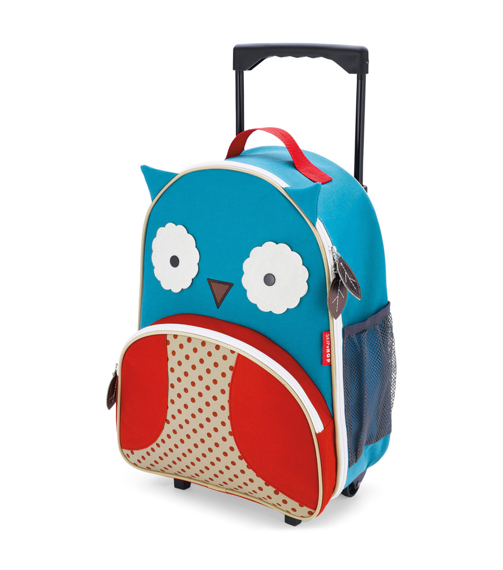 SKIP HOP Zoo Kids Rolling Luggage Owl