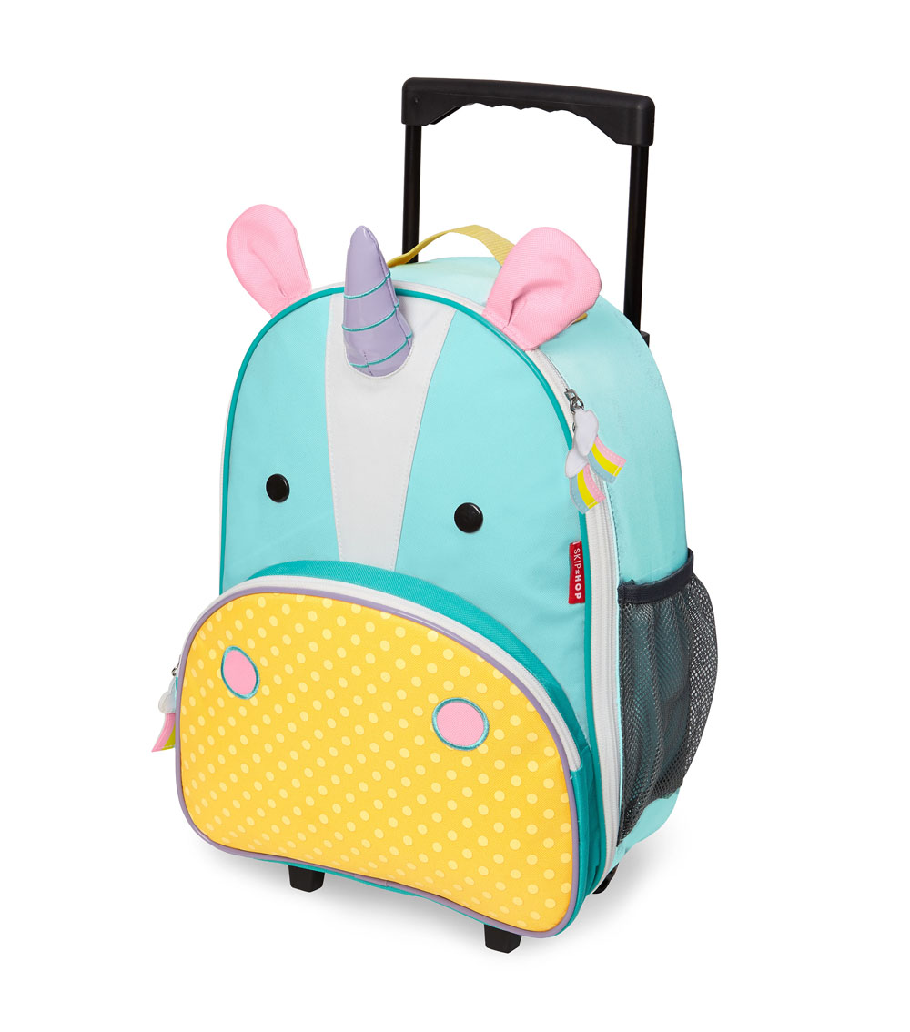 SKIP HOP Zoo Kids Rolling Luggage Unicorn