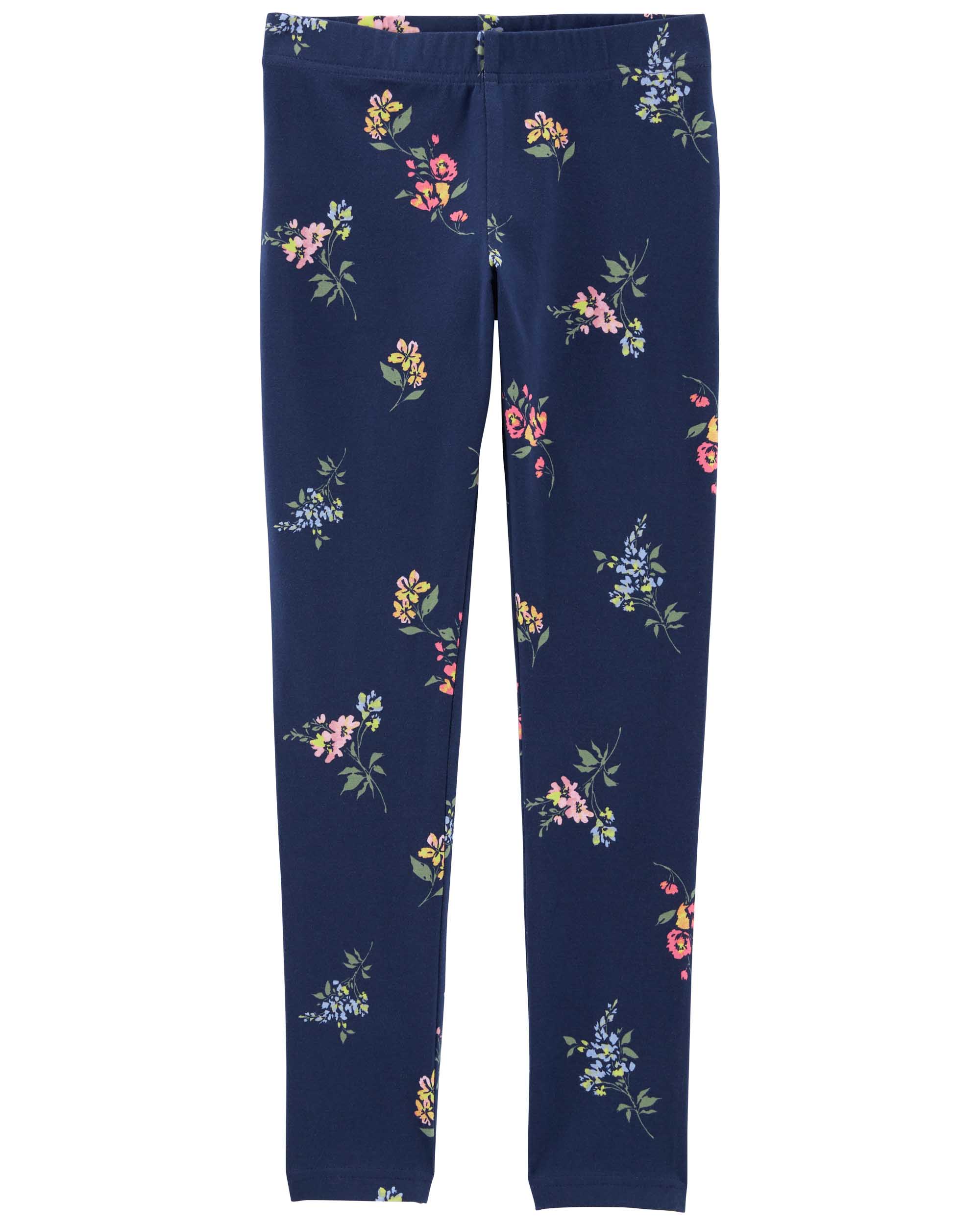 OSHKOSH  Floral Print Elastic Waist Leggings