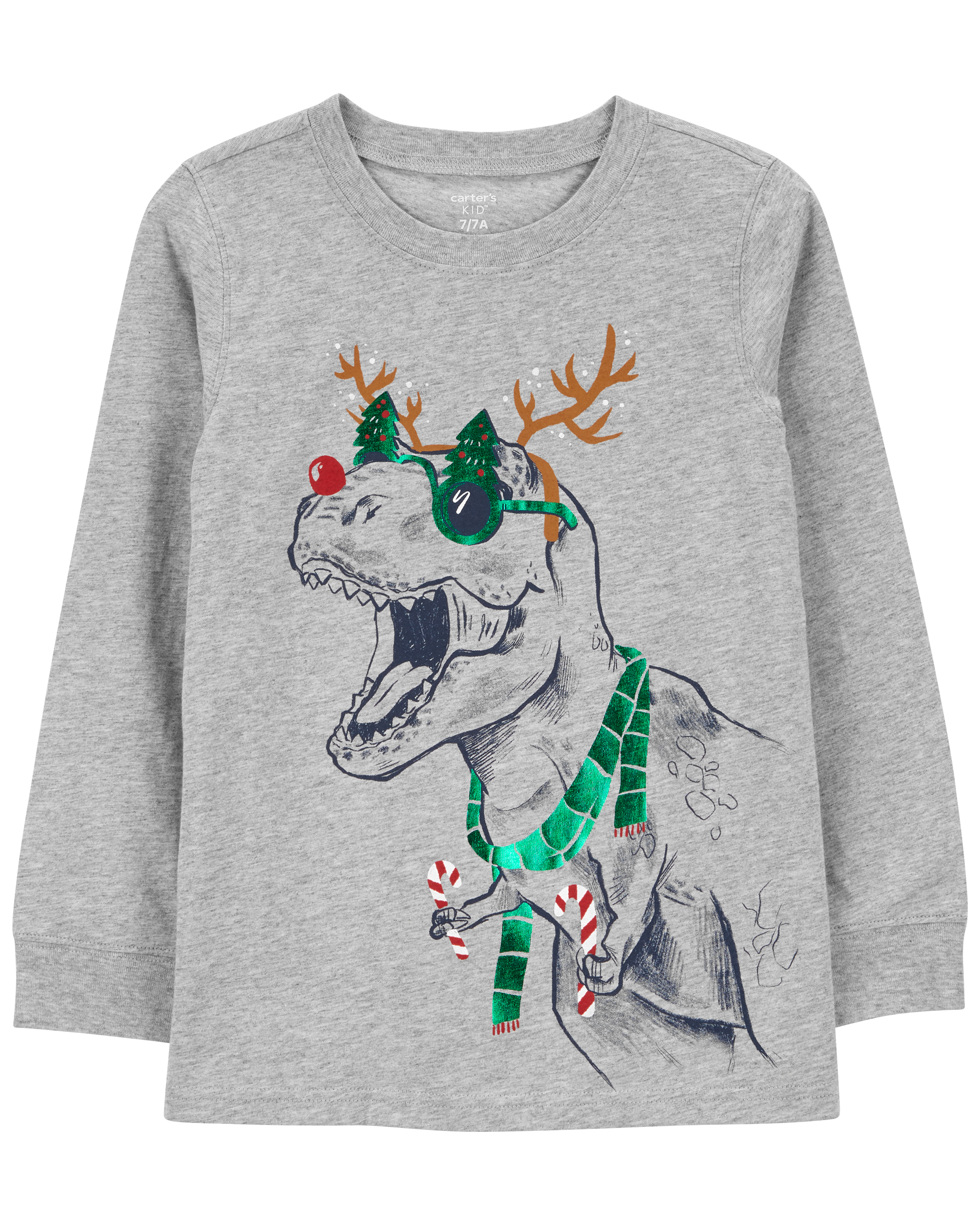 Carter's Tee Grey Dino Tee
