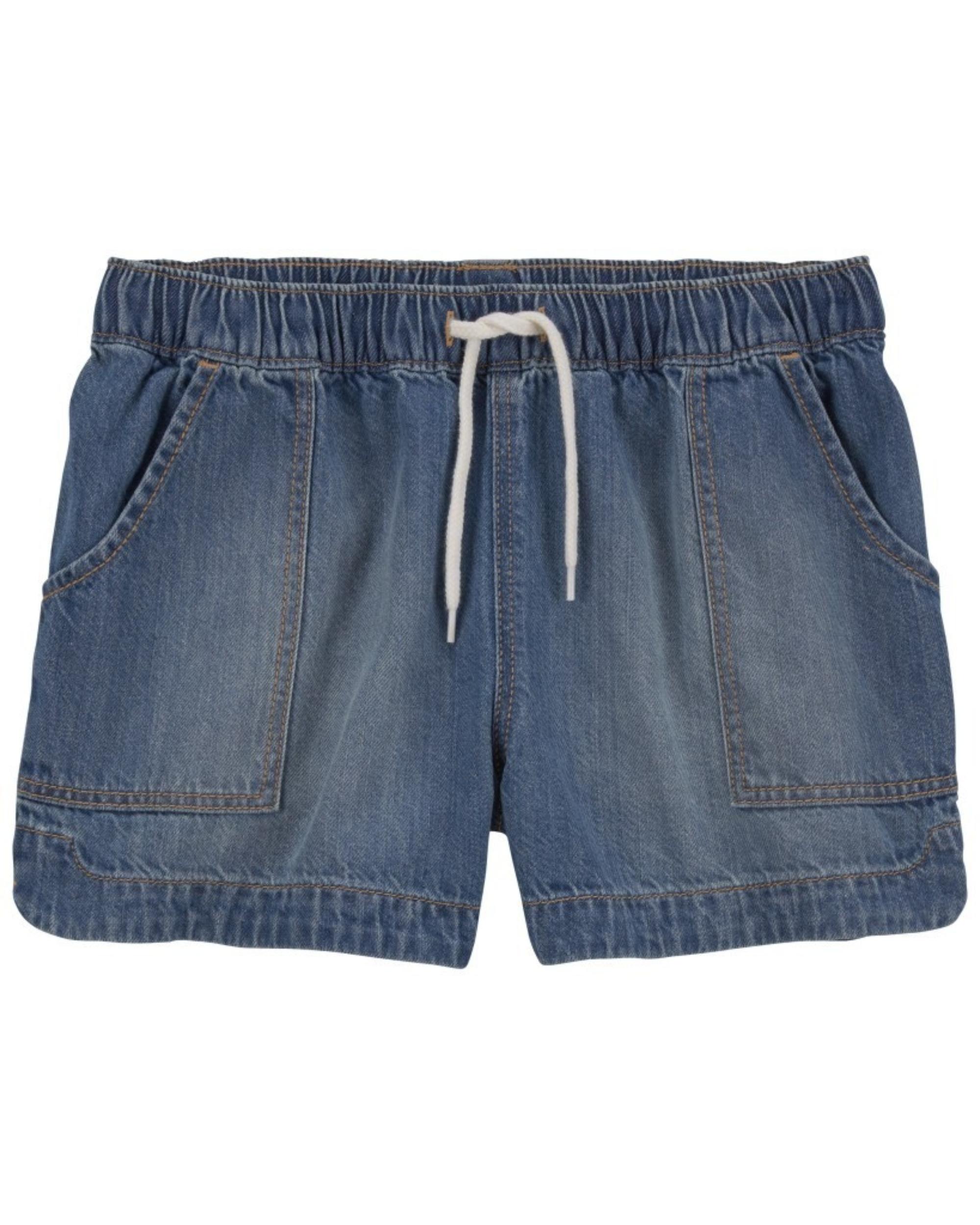 Carter's Pull-On Denim Drawstring Shorts