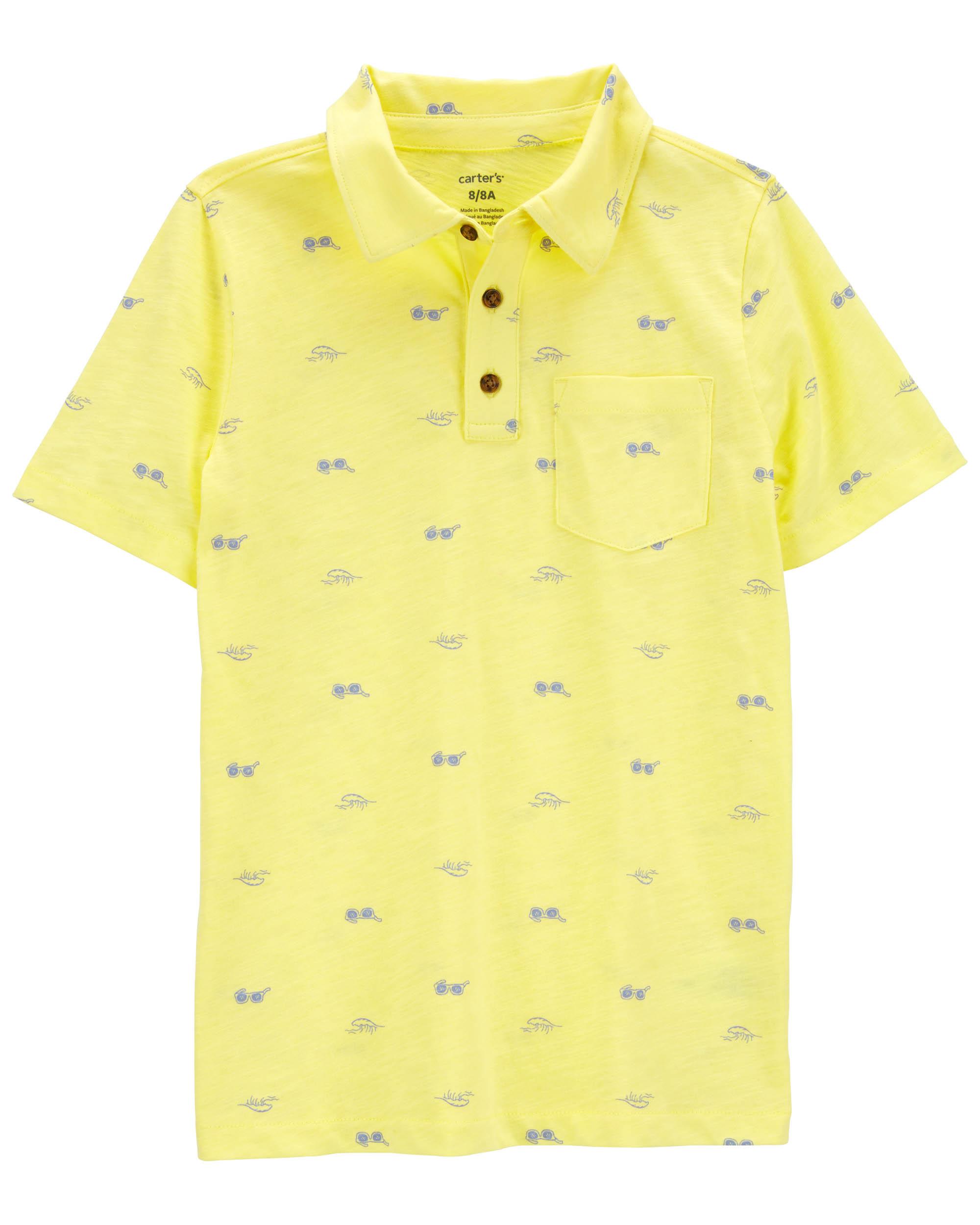 Goggle Print Polo T-Shirt