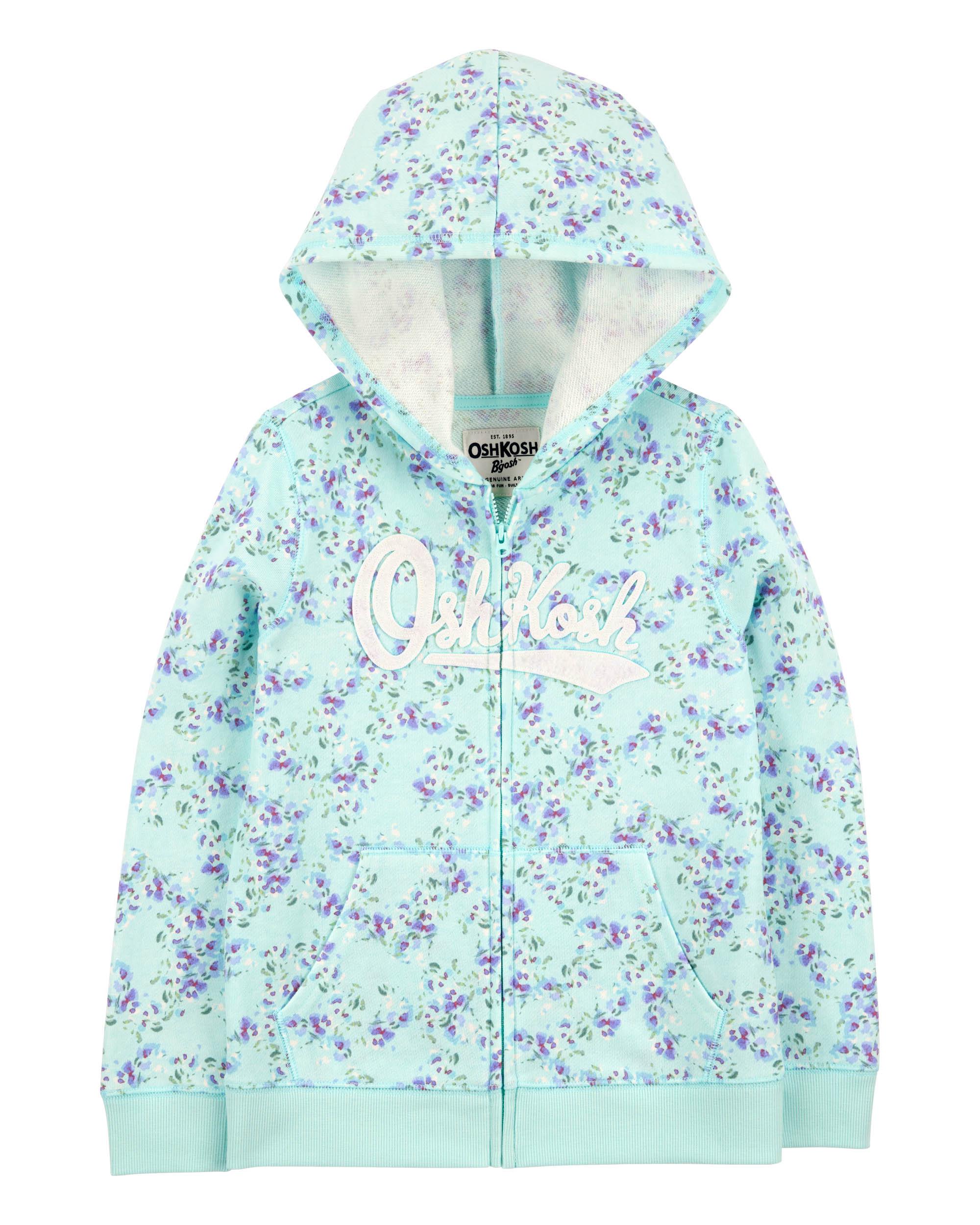OSHKOSH Floral Print Kids Hoodie