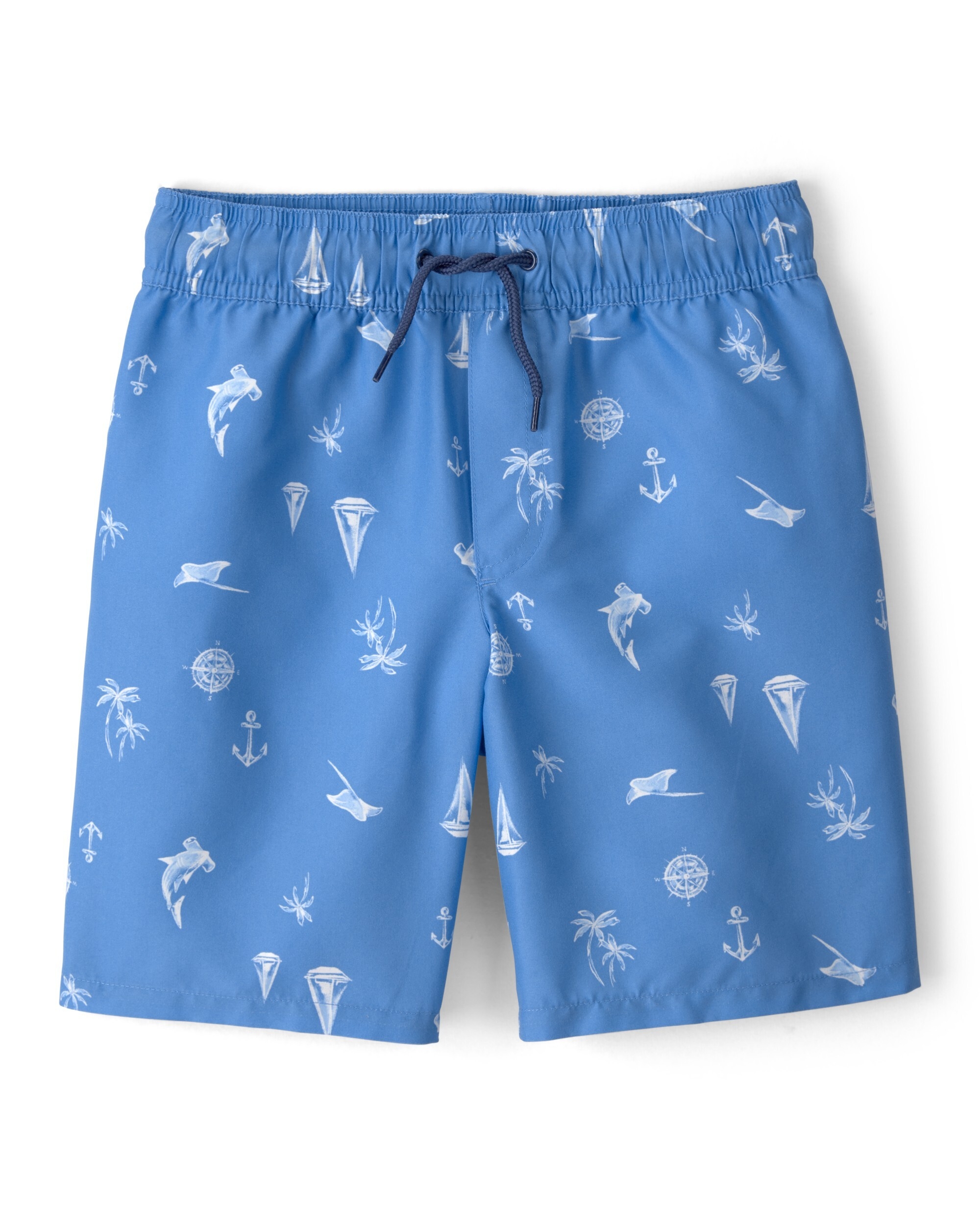 Carter's Toddler Boys Bluegill Print Swim Trunks, Blue