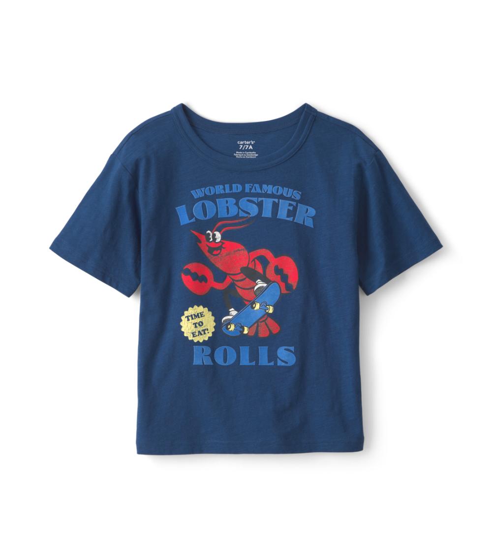 Carter's Toddler Boys Lobster Graphic Tee - Blue