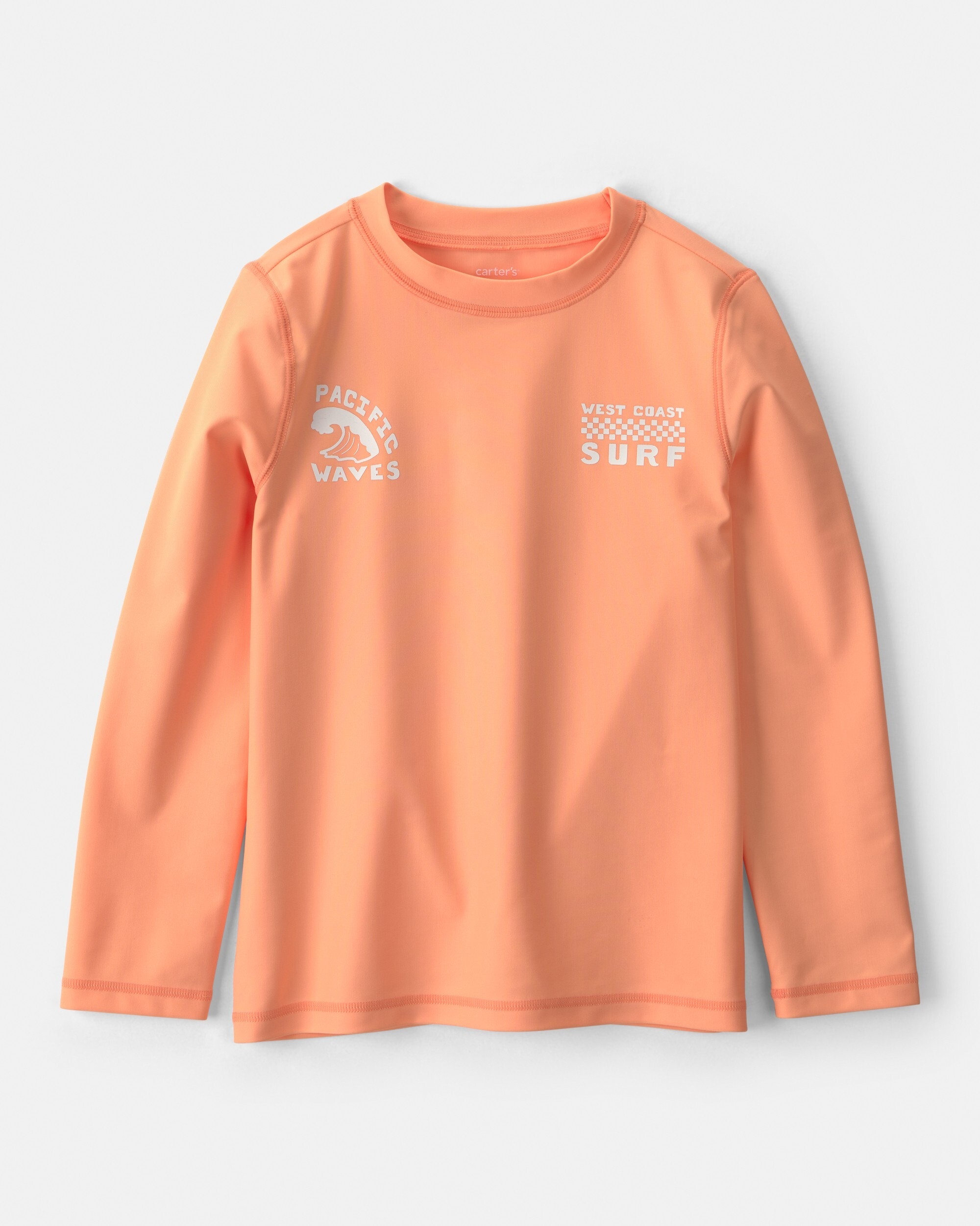 Carter's Toddler Boys Long Sleeve Rashguard, Orange