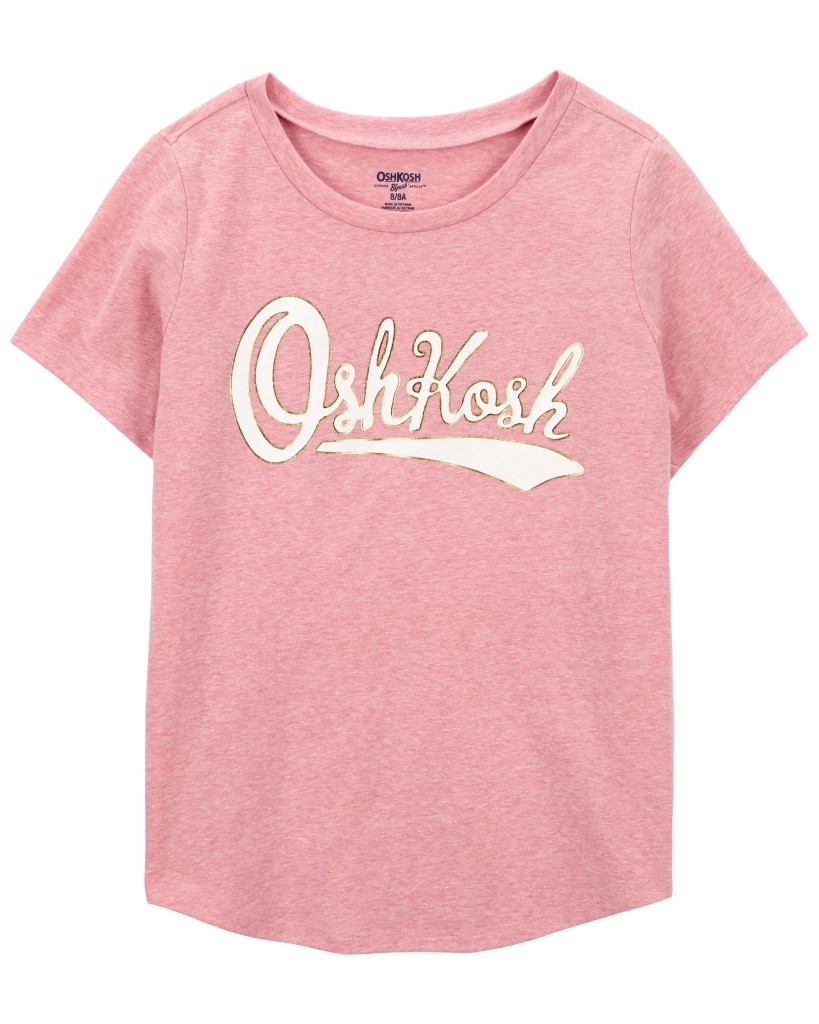 Carter's Kid Girls Logo Tee, Pink