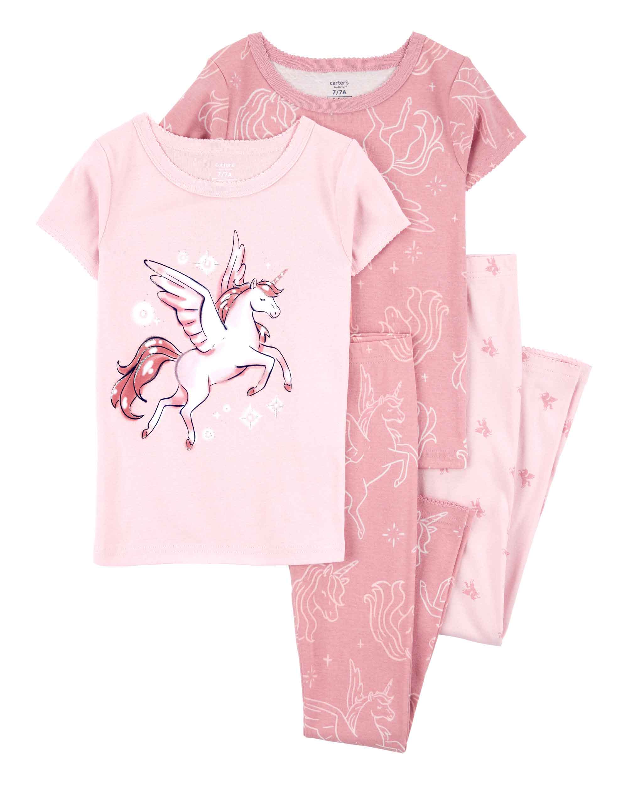 Carter's 4-Piece Unicorn Printed Pyjamas Set