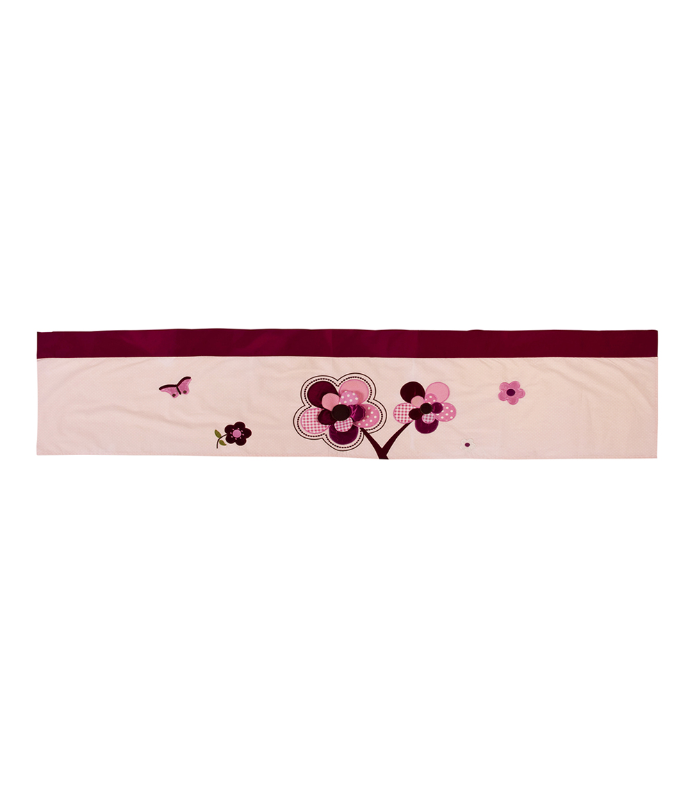 BABYHOOD Amani Bebe Raspberry Garden Window Valance