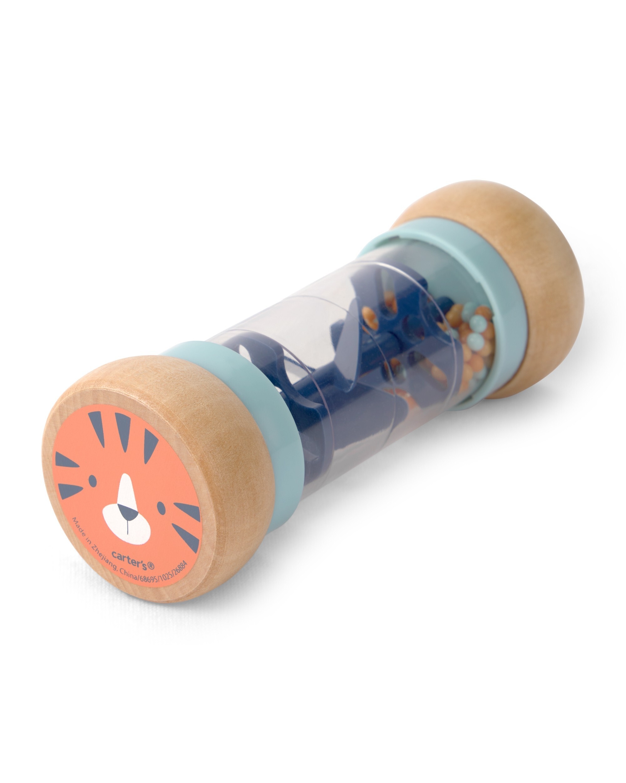 Carter's Wood Leopard Cheetah Rainstick ,Multicolor (0-12 months)