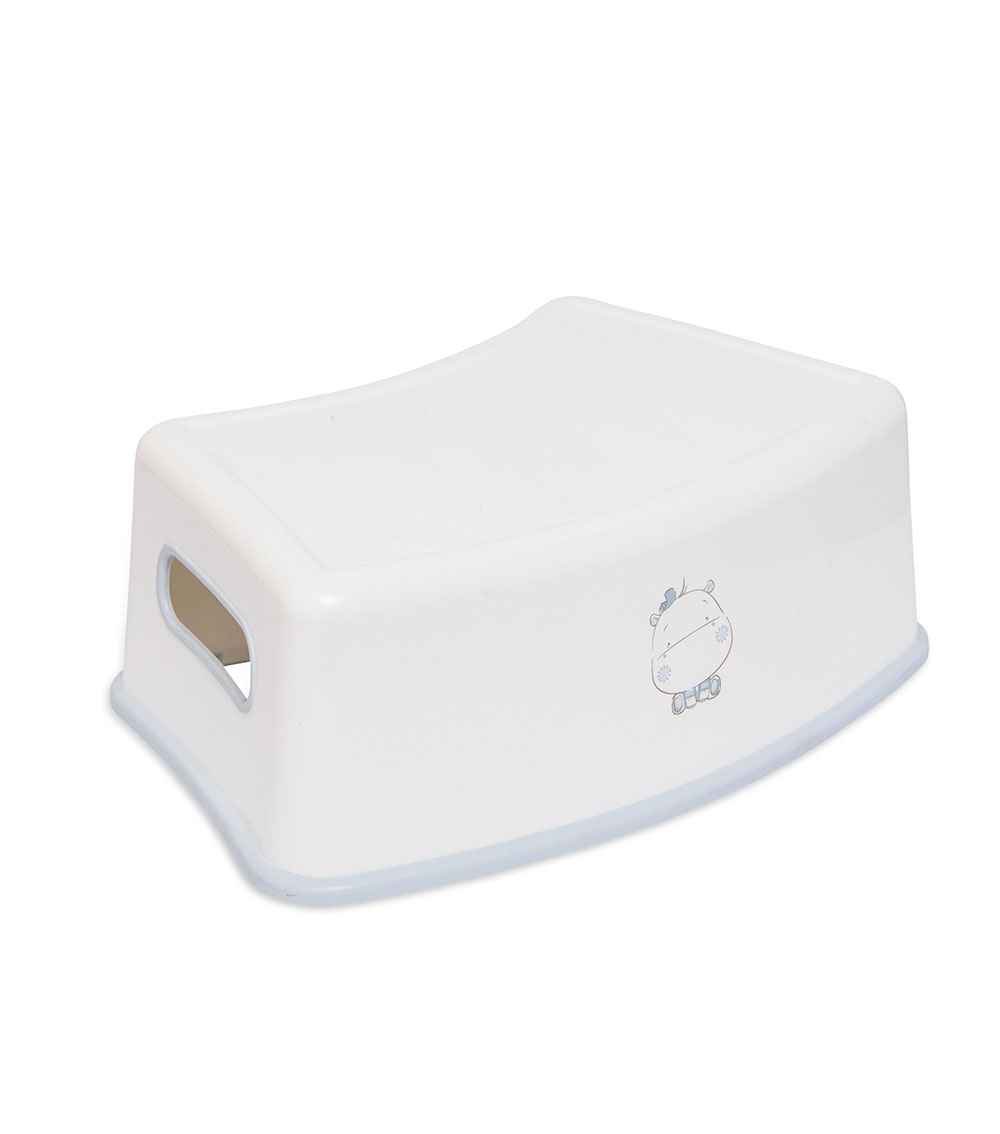 KIKKABOO Step Stool Hippo Blue