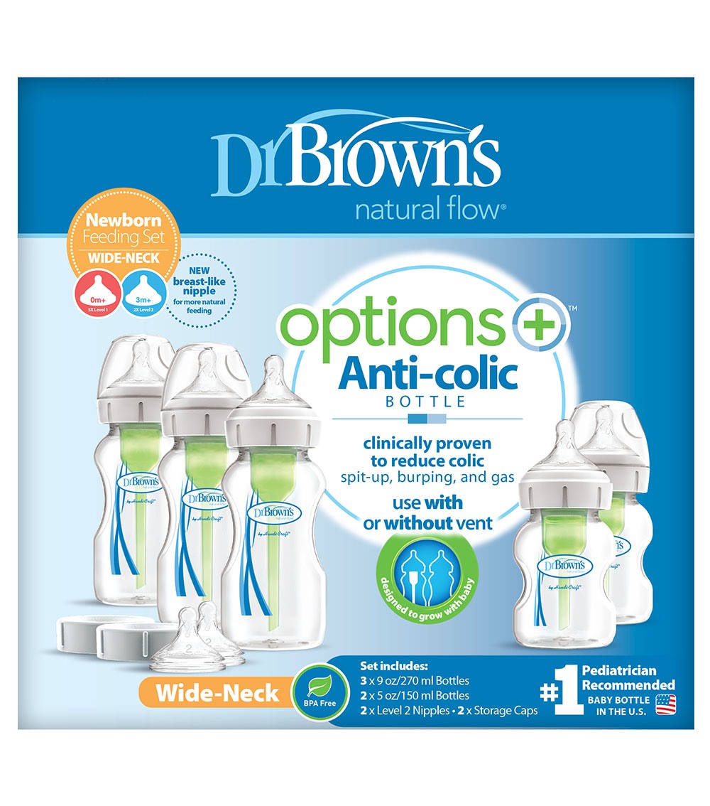 DR. BROWN'S PP Wide Neck Options Newborn Feeding Set