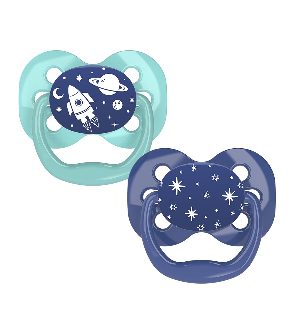 DR. BROWN'S Advantage Pacifier Stage 1 Blue Space