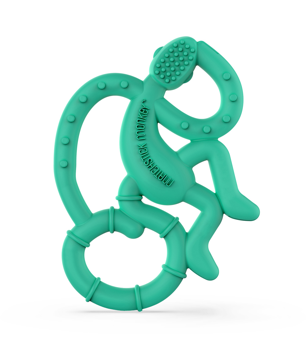 MATCHSTICK MONKEY Mini Monkey Teether - Green