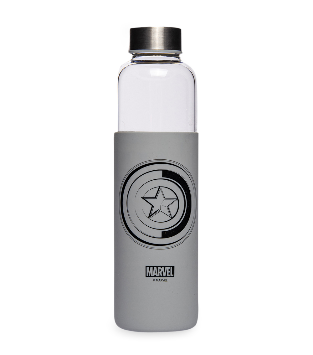 AVENGERS Glass Bottle With Silicone Cover 585 ML