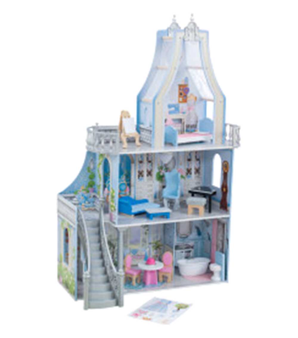 KIDKRAFT Magical Dreams Castle Dollhouse With EZ Kraft Assembly Toy