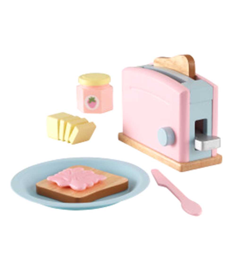 KIDKRAFT Toaster Set Pastel Toy