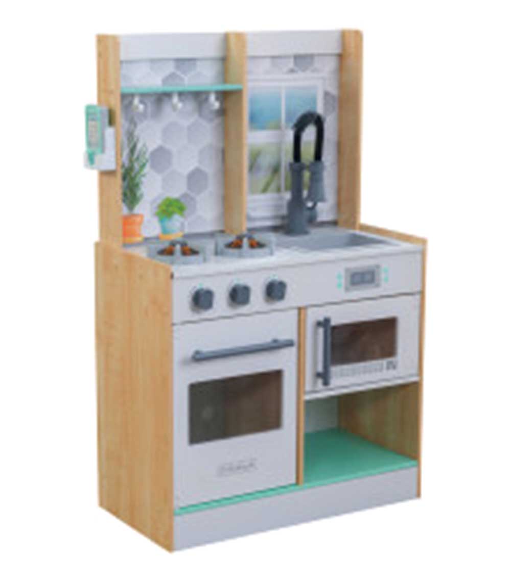 KIDKRAFT Let's Cook Play Kitchen Natural Toy
