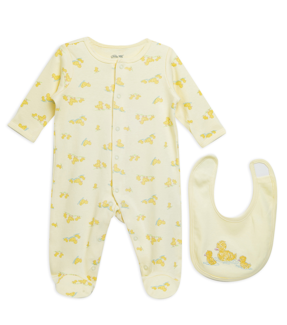 LTL DUCKS FOOTIE /BIB
